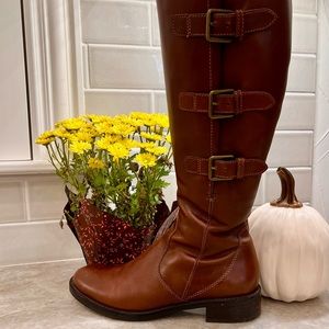 ECCO WOMEN'S HOBART BUCKLE BOOTS!Adjustable shaft Perfect for Fall & Winter🍁🍁